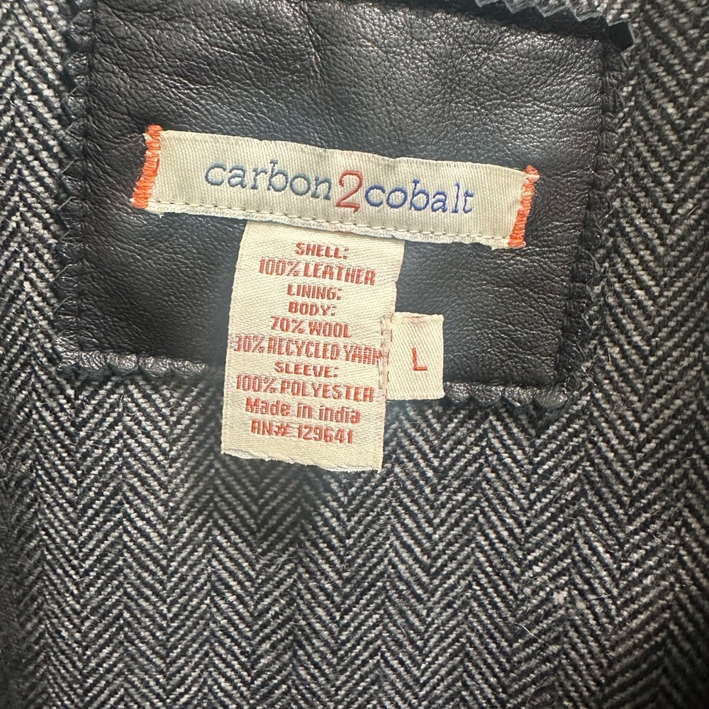 100% Brown Leather Jacket (Men’s L) - Picture 3 of 3